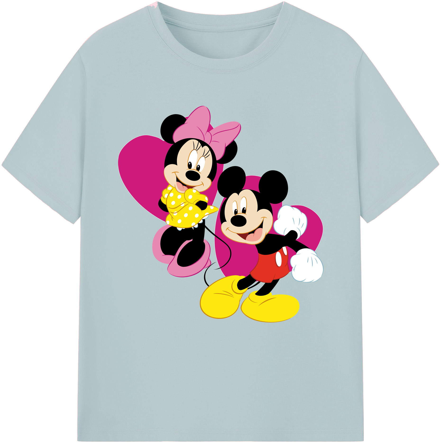 （画像用） ミッキーマウス Mickey Mouse 綿100％半袖Tシャツ（フロントプリント）